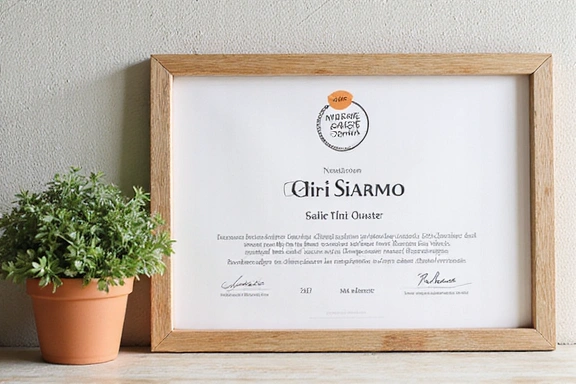Certificati e diplomi di nutrizione appesi al muro